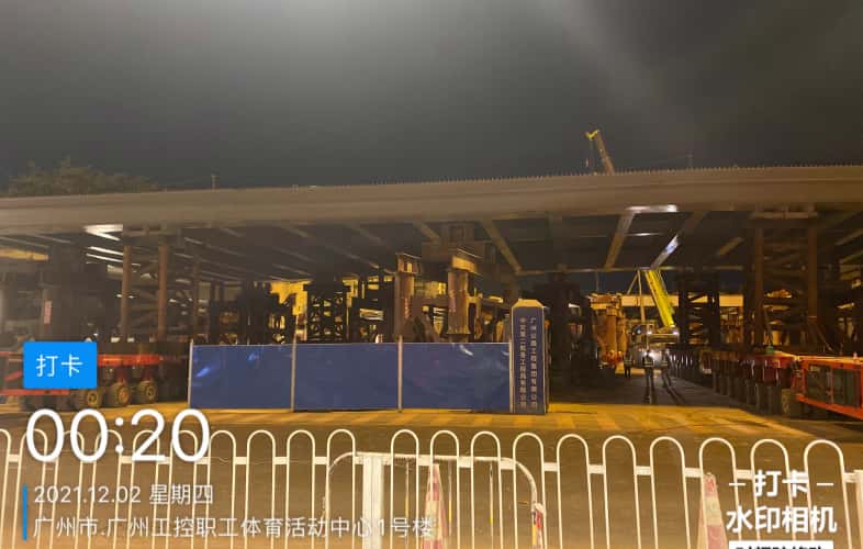 SPMT模块车桥梁拆除